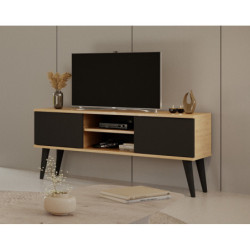 Kocot Toronto TV-taso 120cm, musta/beige