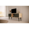 Kocot Toronto TV-taso 120cm, musta/beige