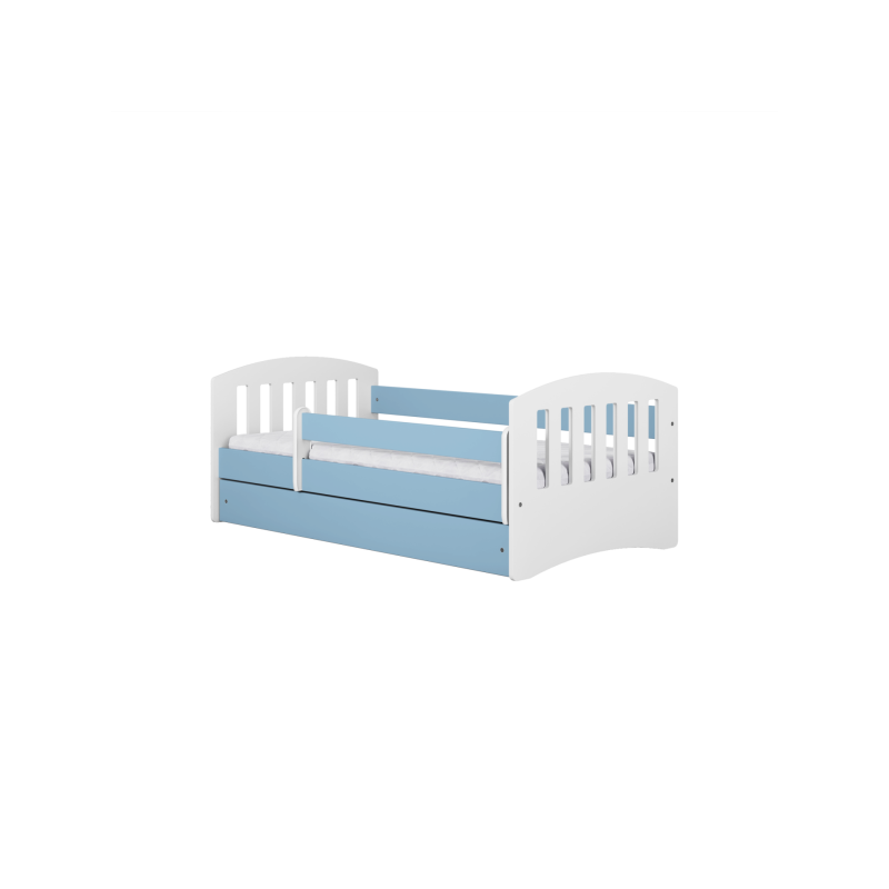 Kocot Kids lastensänky 180x80cm patjalla Basic ja säilytyslaatikolla, sininen