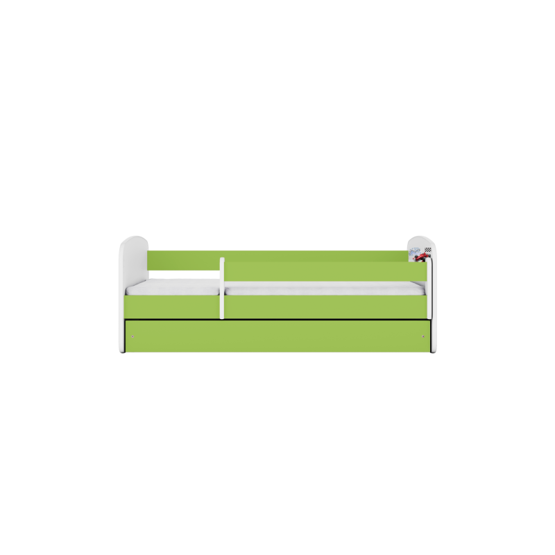 Babydreams lastensänky 140x70cm patjalla Basic ja säilytyslaatikolla - Formula, vihreä