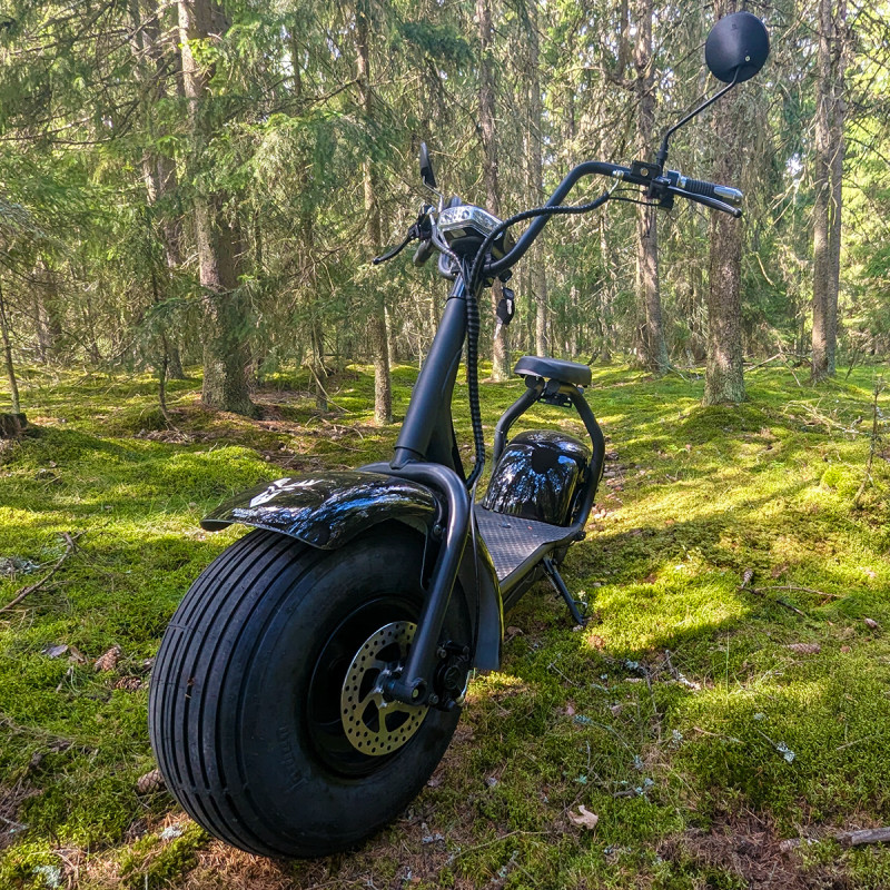 KOOTTU! POHJOLA MOTORS Halpa Sähköskootteri / Sähkö cruiser 2.0 Premium, Musta 2024