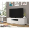 TV-taso AURA 150cm seinä-& lattia-asennus, valkoinen matta