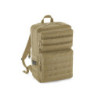 Bagbase Molle Tactical Reppu Dual velcro-panelilla, beige 25L