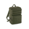 Bagbase Molle Tactical Reppu Dual velcro-panelilla, tummanvihreä 25L