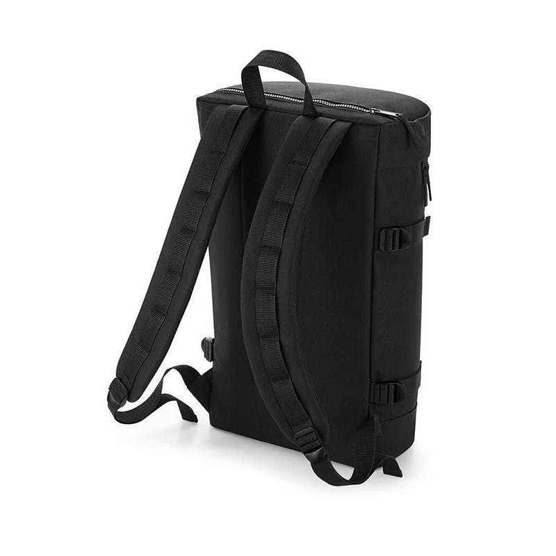 Bagbase Molle Utility Reppu velcro-panelilla, musta 21L