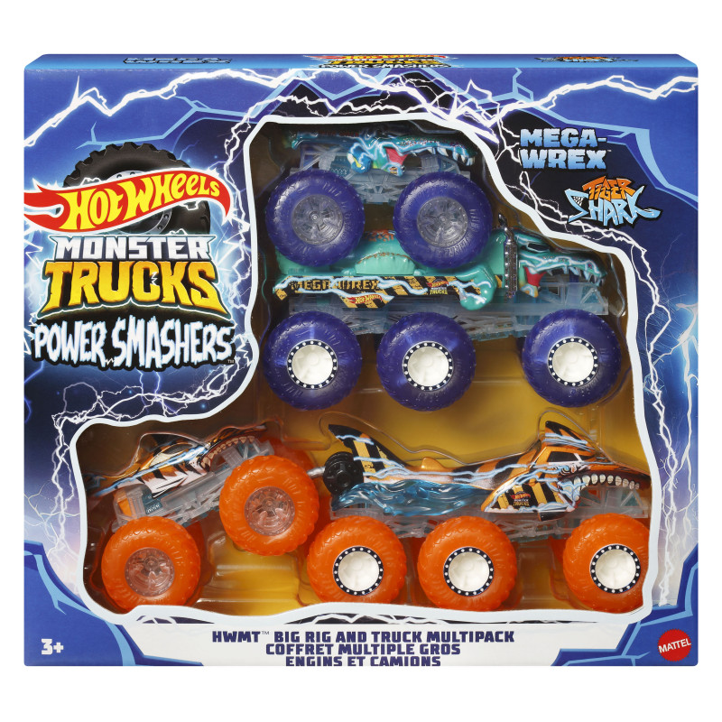 HOT WHEELS MONSTER TRUCKS POWER SMASHERS -SETTI