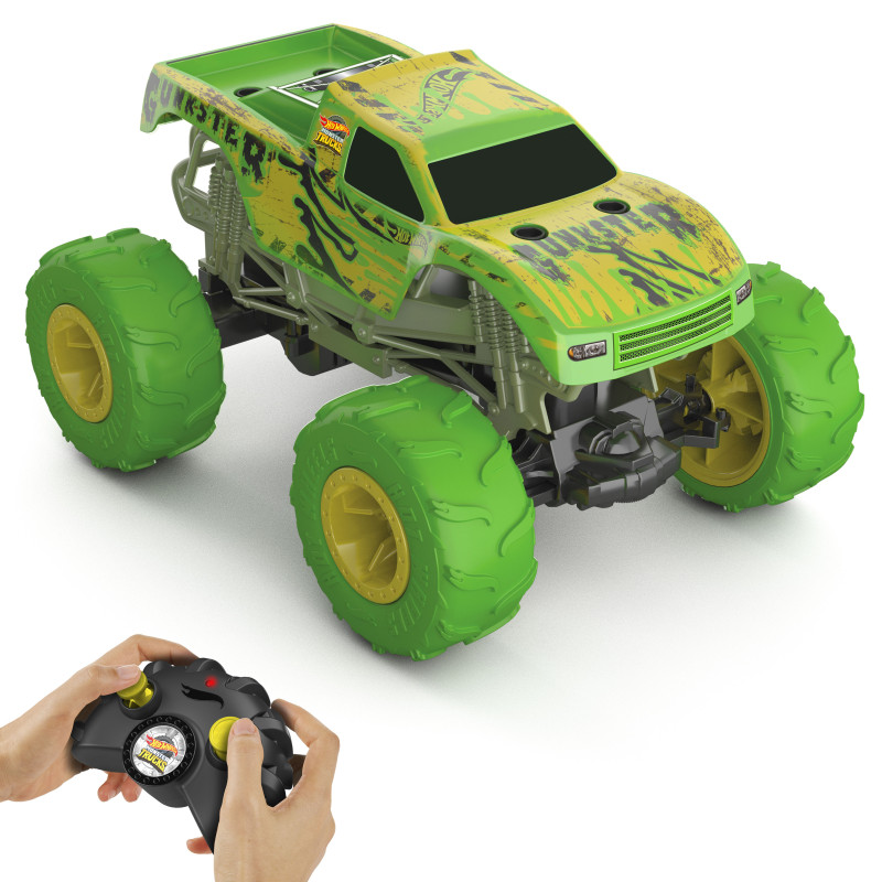 HOT WHEELS RC GUNKSTER GLOW IN THE DARK