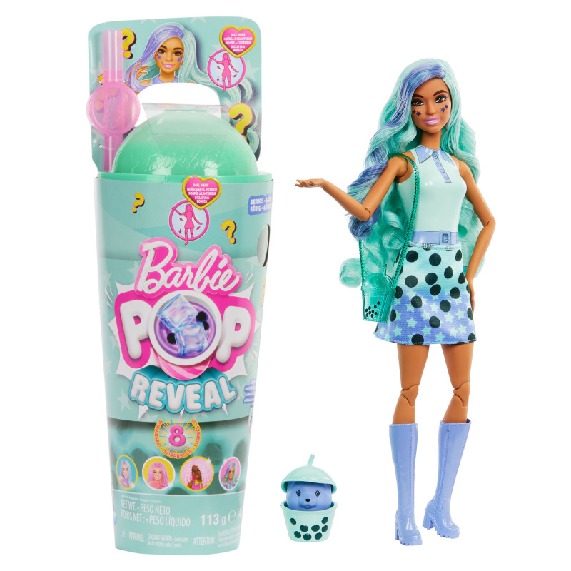 BARBIE POP REVEAL BOBA GREEN TEA