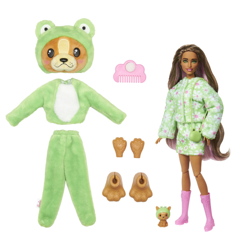 BARBIE CUTIE REVEAL COSTUME CUTIES -NUKKE VIHREÄ