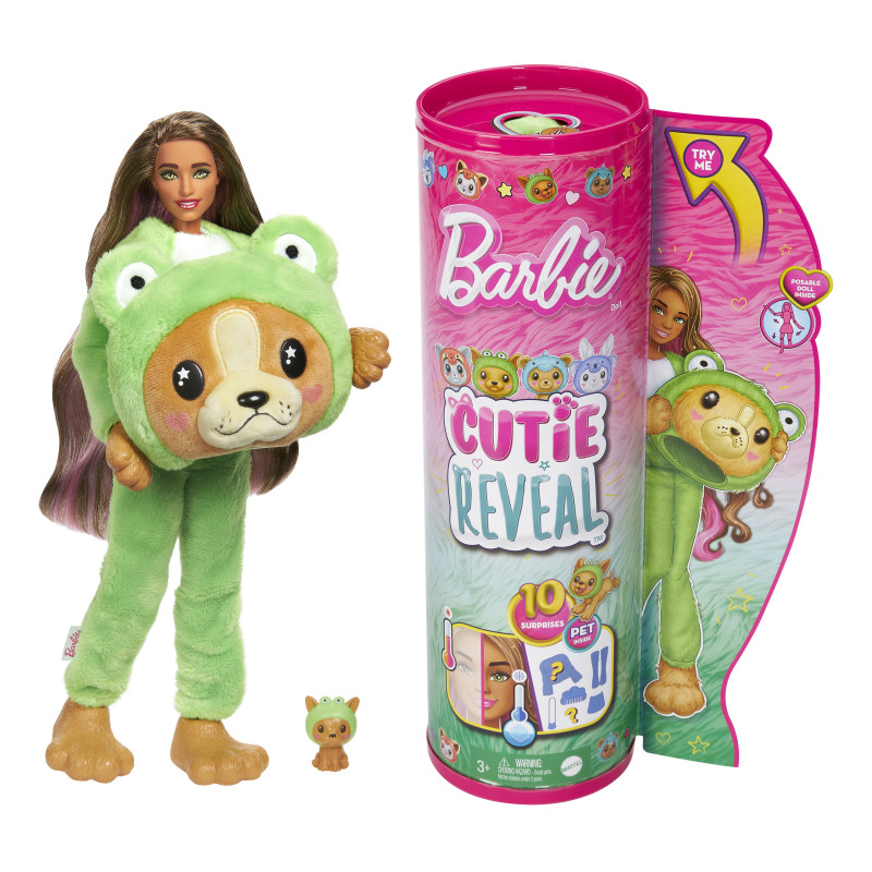 BARBIE CUTIE REVEAL COSTUME CUTIES -NUKKE VIHREÄ