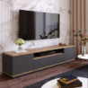 Chic Home Fransi TV-taso 180 cm, ruskea/antrasiitti