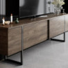 Chic Home Lyydia TV-taso 180 cm, ruskea/musta