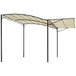 Outsunny Pergola 2,5x3m, Kermanvalkoinen