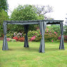 Outsunny Pergola 3,6x3m, Tummanharmaa