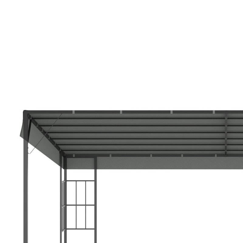 Outsunny Pergola / Terassikatos 4x3m, Harmaa