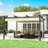 Outsunny Pergola / Terassikatos 4x4m, Beige