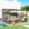 Outsunny Pergola / Terassikatos 4x4m, Beige