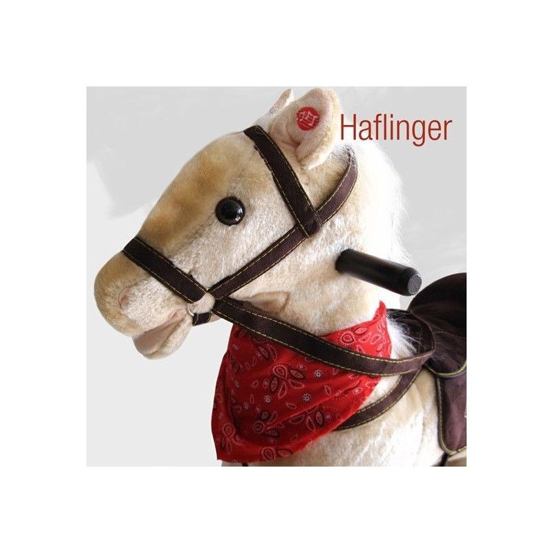 Keinuhevonen äänillä - Haflinger