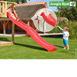 Jungle Gym -liukumäki, punainen 265 cm