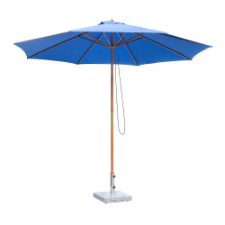 Outsunny Puinen aurinkovarjo 300x245cm (sininen)
