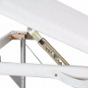 POHJOLAN URHEILUTARVIKE Taitettava Hierontapöytä Premium Alu 3V, 195x70cm, Valkoinen
