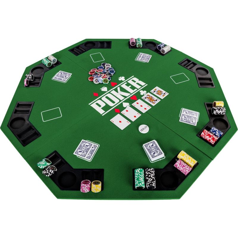 8 paikkainen pokerialusta, 3 eri väriä