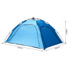 Outsunny 2 hengen pop-up teltta, sininen