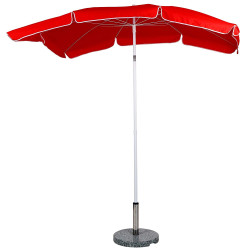 Suorakulmainen Aurinkovarjo, punainen