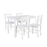 TAKE AWAY ruokailuryhmä, pöytä & 4 tuolia, valkoinen