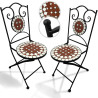 Mosaiikki Bistrosetti, 2 tuolia + pöytä