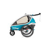 Qeridoo KidGoo2 polkupyörän peräkärry 2020, sininen tai harmaa