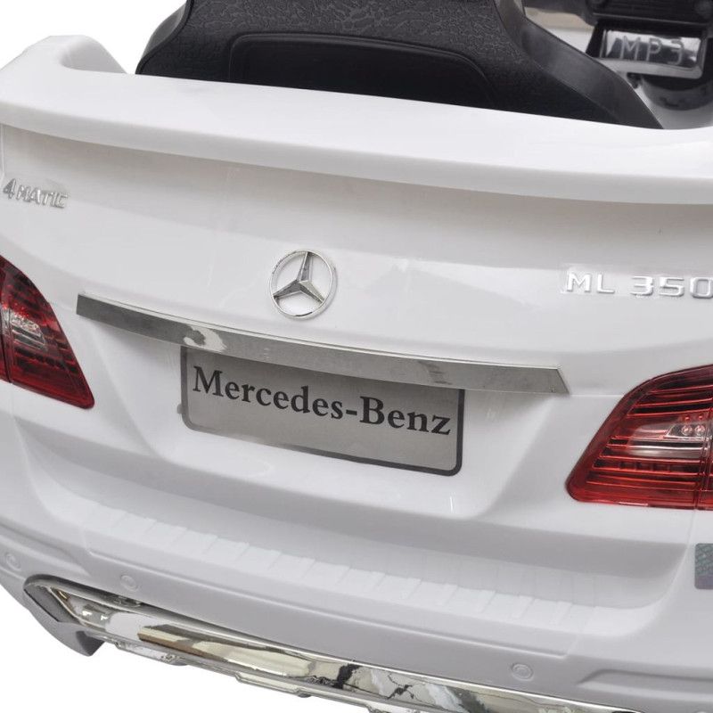 Sähköinen Istuttava-auto Mercedes Benz ML350 Valkoinen 6V Kauko-ohjaus