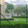 Verkkoaita tolpilla galvanoitu teräs 1,25x15 m vihreä