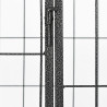 Vankka pentuaitaus musta 120x80x70 cm teräs