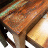 Sarjapöytä 3 kpl vintagetyyli Kierrätetty puu