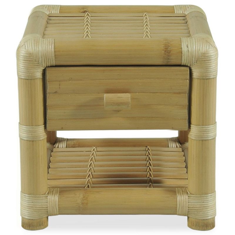 Yöpöytä 45x45x40 cm bambu luonnollinen