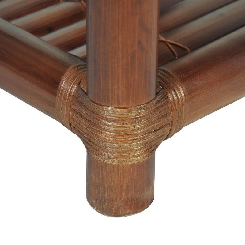 Yöpöytä 45x45x40 cm bambu tummanruskea