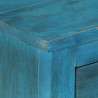 Yöpöytä täysi mangopuu 40x30x50 cm sininen