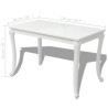 Ruokapöytä 116x66x76 cm korkeakiilto valkoinen