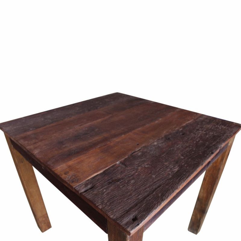 Ruokapöytä Täysi uusiokäytetty puu 82x80x76 cm