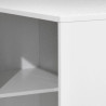 Kirjoituspöytä kirjahyllyllä 117x92x75,5 cm Valkoinen