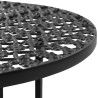 Bistropöytä musta 40x70 cm metalli