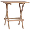 Kokoontaittuvat bistropöydät 2 kpl täysi tiikki 60x60x65 cm