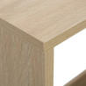Baaripöytä kahdella pöytätasolla tammi 130x40x120 cm