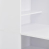 Baaripöytä kaapilla valkoinen 115x59x200 cm