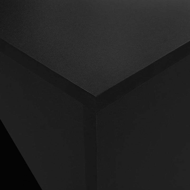 Baaripöytä kaapilla musta 115x59x200 cm