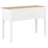 Kirjoituspöytä valkoinen 109,5x45x77,5 cm puinen