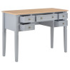 Kirjoituspöytä harmaa 109,5x45x77,5 cm puinen