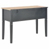 Kirjoituspöytä musta 109,5x45x77,5 cm puinen