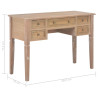 Kirjoituspöytä ruskea 109,5x45x77,5 cm puinen